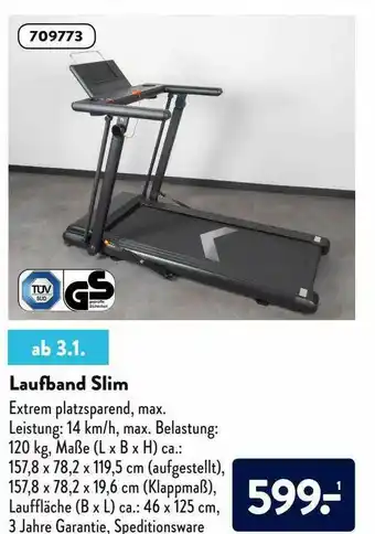 Aldi Süd Laufband Slim Angebot