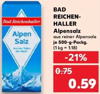 Kaufland BAD REICHENHALLER Alpensalz Angebot