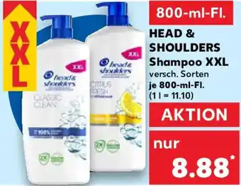 Kaufland HEAD & SHOULDERS Shampoo XXL Angebot