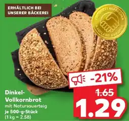 Kaufland Dinkel- Vollkornbrot Angebot