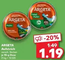 Kaufland ARGETA Aufstrich Angebot