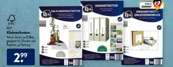 Aldi Süd Rex Klebeetiketten Angebot