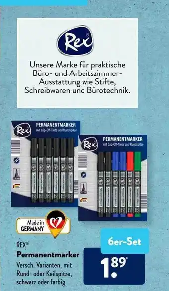 Aldi Süd Rex Permanentmarker Angebot