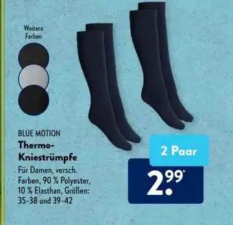 Aldi Süd Blue Motion Thermo-kniestrümpfe Angebot