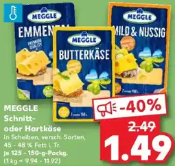 Kaufland MEGGLE Schnitt- oder Hartkäse Angebot