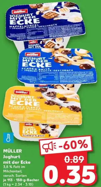 Kaufland MÜLLER Joghurt mit der Ecke Angebot