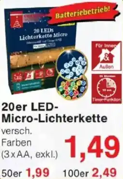 Jawoll 20er LED- Micro-Lichterkette Angebot