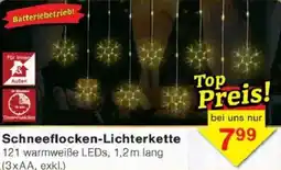 Jawoll Schneeflocken-Lichterkette Angebot
