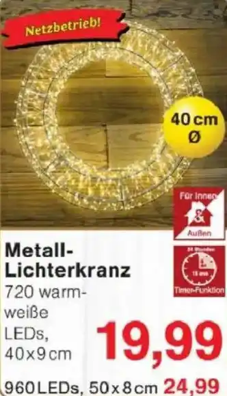 Jawoll Metall- Lichterkranz Angebot