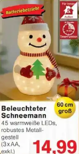 Jawoll Beleuchteter Schneemann Angebot
