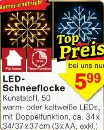 Jawoll LED- Schneeflocke Angebot