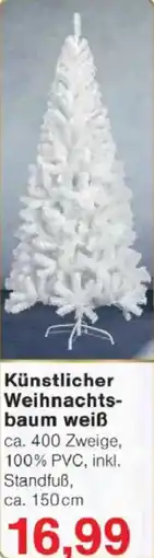 Jawoll Künstlicher Weihnachtsbaum weiß Angebot