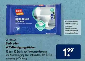 Aldi Süd Optiwisch Bad- Oder Wc-reinigungstücher Angebot