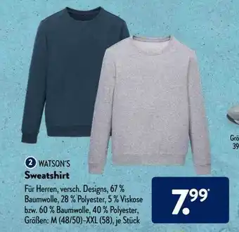 Aldi Süd Watson's Sweatshirt Angebot