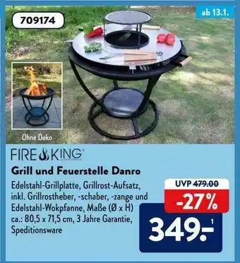 Aldi Süd Fire King Grill Und Feuerstelle Danro Angebot