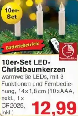 Jawoll 10er-Set LED- Christbaumkerzen Angebot