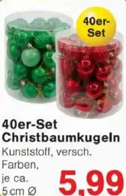 Jawoll 40er- Set Christbaumkugeln Angebot