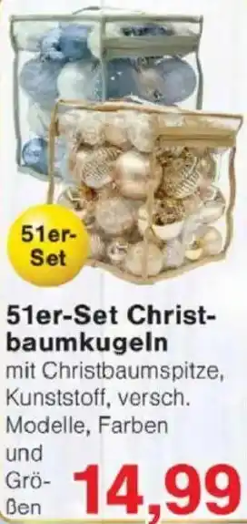 Jawoll 51er-Set Christbaumkugeln Angebot