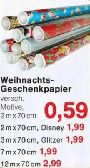 Jawoll Weihnachts- Geschenkpapier Angebot