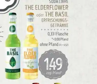 Edeka Struve Soda Libre The Elderflower Oder Ther Basil Erfrischungs-getränke Angebot