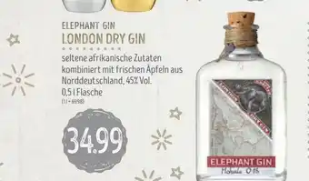 Edeka Struve Elephant Gin London Dry Gin Angebot