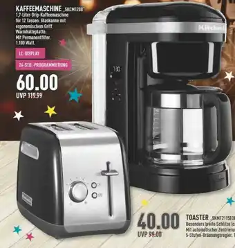 Marktkauf Kaffeemaschine „5kcm1208“ Oder Toaster „5kmt2115eo“ Angebot