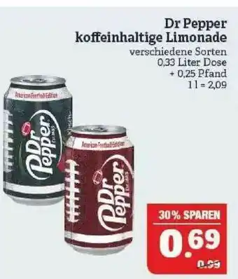 Marktkauf Dr Pepper Keffeinhaltige Limonade Angebot