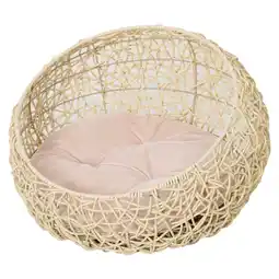 Netto Marken-Discount PawHut Katzenhöhle PVC-Rattan, Metalldraht, Leinen, PP-Baumwolle Angebot