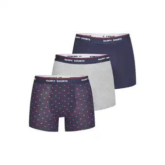 Netto Marken-Discount Happy Shorts Herren Retro Boxer Red Heart 3er Pack Angebot