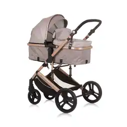 Netto Marken-Discount Chipolino Kinderwagen 2 in 1 Amore Getränkehalter Wickeltasche Fußabdeckung Korb beige Angebot