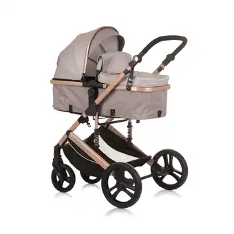 Netto Marken-Discount Chipolino Kinderwagen 2 in 1 Amore Getränkehalter Wickeltasche Fußabdeckung Korb beige Angebot