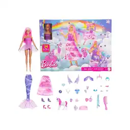 Netto Marken-Discount Mattel JFL66 - Barbie - Fantasy - Adventskalender - Puppe mit Accessoires Angebot