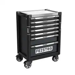 Netto Marken-Discount Feistos Werkstattwagen Mento 3 / 158-teilig Schwarz 48x73x98cm Angebot