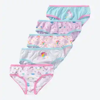 NKD Kinder-Mädchen-Slips mit verschiedenen Designs, 5er-Pack Angebot