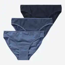 NKD Damen-Minislip mit hohem Baumwoll-Anteil, 3er-Pack Angebot