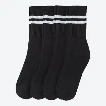 NKD Herren-Tennissocken mit Streifen, 4er-Pack Angebot