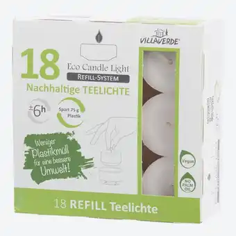 NKD Villa Verde Eco Line Refill-Teelichter, 18er-Pack Angebot