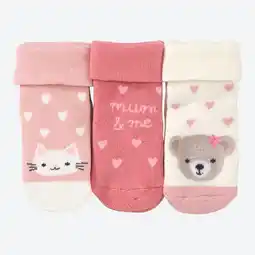 NKD Baby-Mädchen-Frotteesocken mit Tier-Motiven, 3er-Pack Angebot
