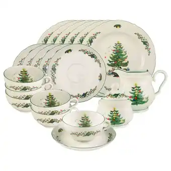 Netto Marken-Discount Seltmann Weiden Teeservice Marieluise Weihnachten 20er Set Angebot