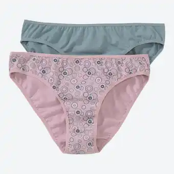 NKD Damen-Minislip mit hohem Baumwollanteil, 2er-Pack Angebot