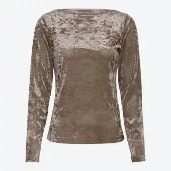 NKD Damen-Langarmshirt aus Samt Angebot