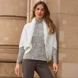 NKD Damen-Cardigan mit Kunstfell-Kragen Angebot