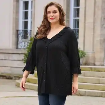 NKD Damen-Bluse mit Rüschen, große Größen Angebot