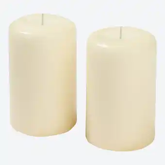 NKD Stumpenkerze, 2er-Pack, ca. 6x10 cm Angebot