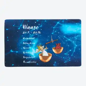 NKD Frühstücksbrett mit Sternzeichen-Motiv, ca. 23,3x14,3x0,3 cm Angebot