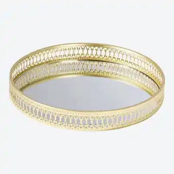 NKD Deko-Tablett mit Spiegelboden, ca. 25x25x3 cm Angebot