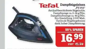 Marktkauf Tefal Dampfbügeleisen „fv1713“ Angebot