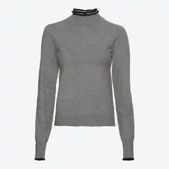 NKD Damen-Feinstrickpullover mit Rüschen am Kragen Angebot