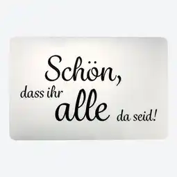 NKD Platzset mit Schriftzug, ca. 44x28,8 cm Angebot
