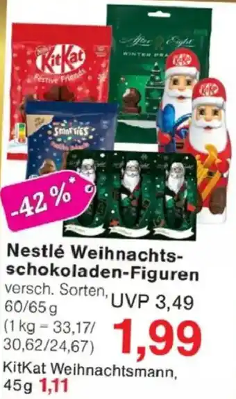 Jawoll Nestlé Weihnachts- schokoladen-Figuren Angebot